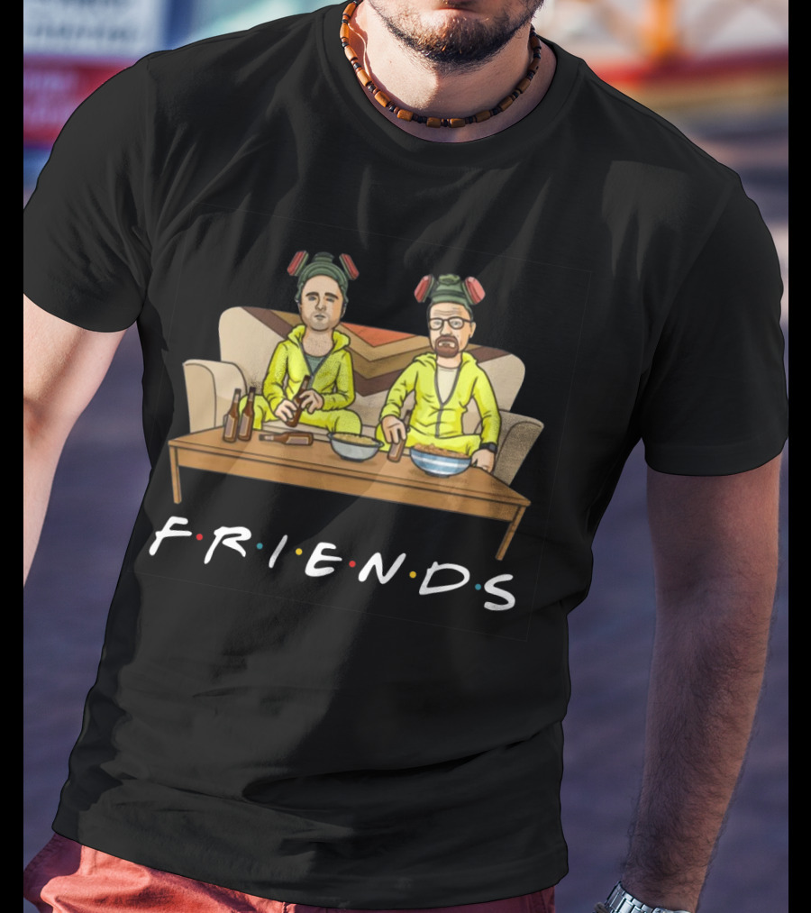 Breaking Bad Walter And Jesse In Yellow Suits FRIENDS Couch Scene T-Shirt