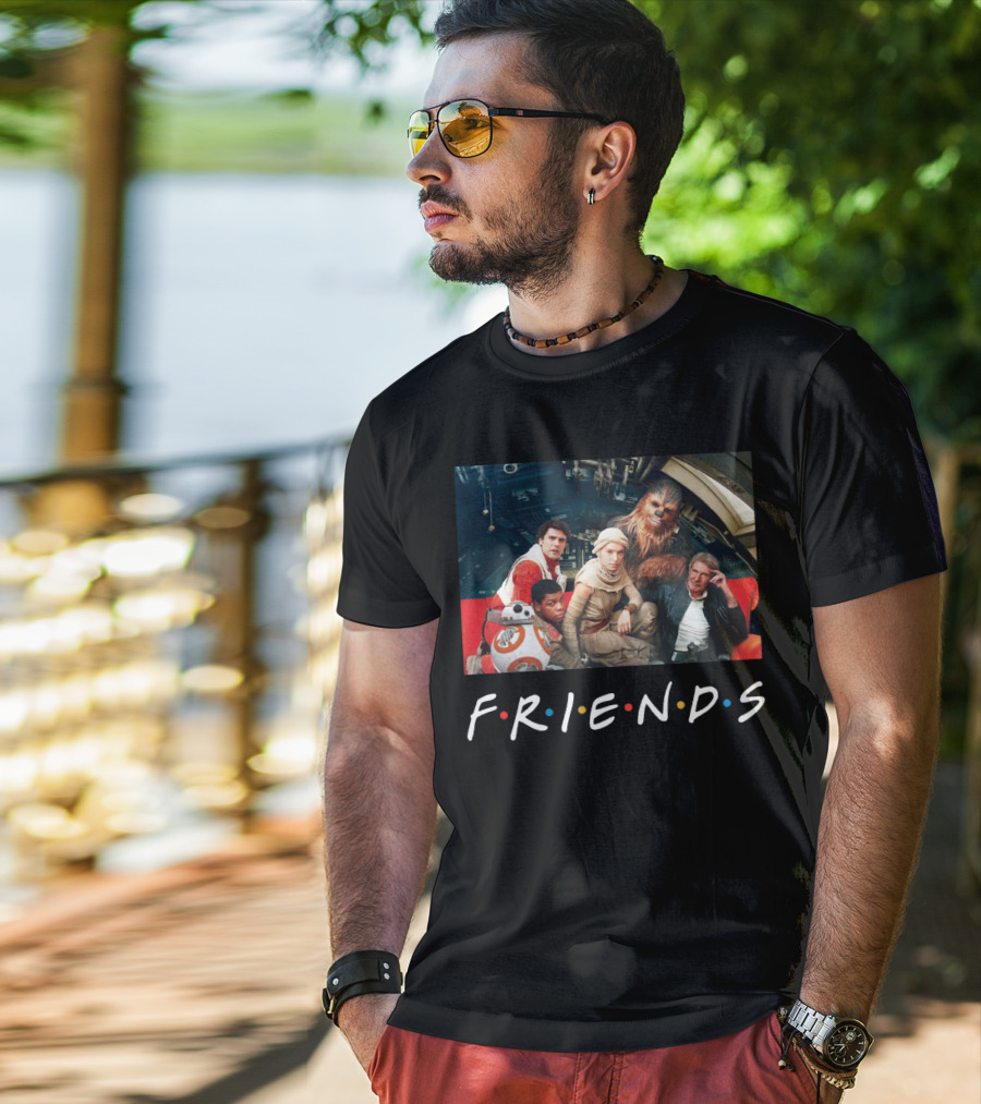 Star Wars Cast In Friends T-Shirt