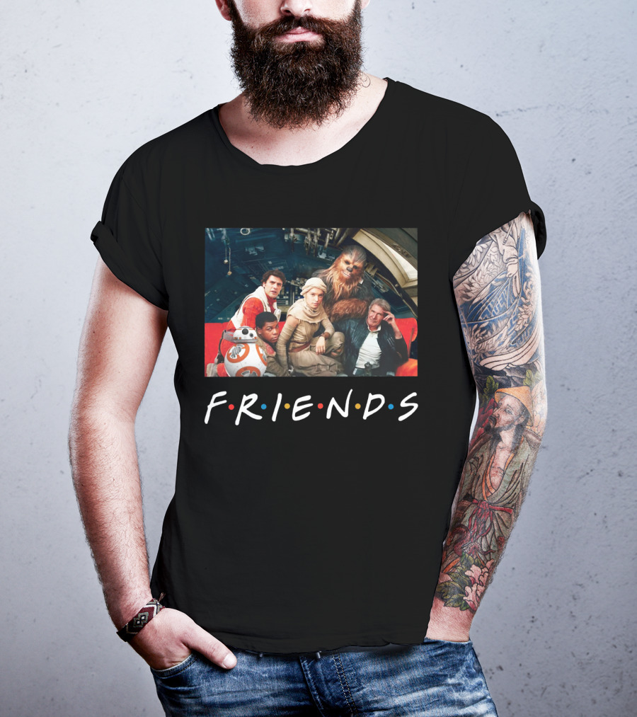 Star Wars Cast In Friends T-Shirt