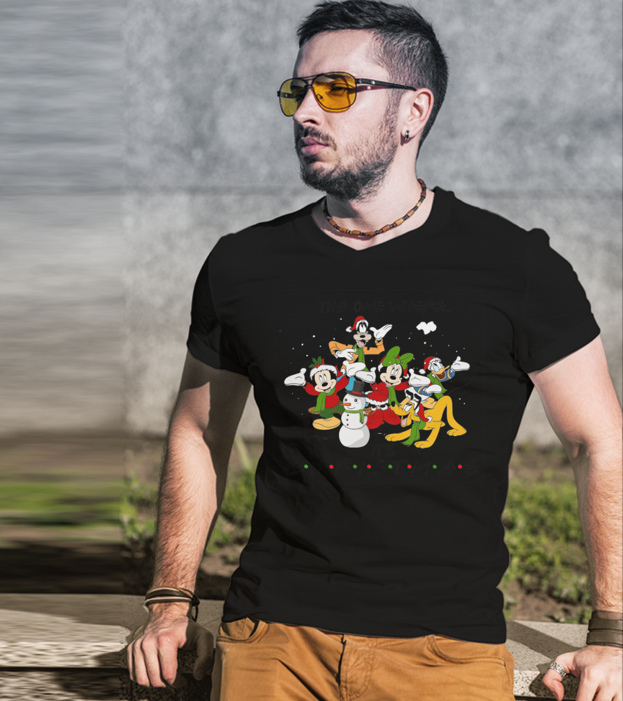 The One Where It's Christmas Disney Cartoon Characters T-Shirt