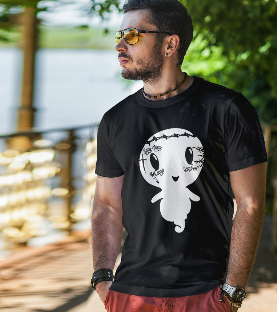 Stay Away Always Tired Ghost Post Malone Tattoo T-Shirt
