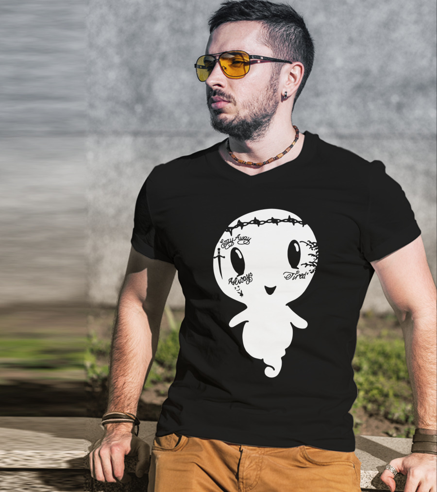 Stay Away Always Tired Ghost Post Malone Tattoo T-Shirt