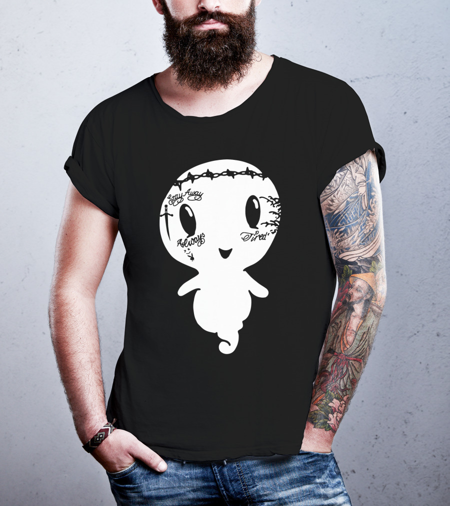 Stay Away Always Tired Ghost Post Malone Tattoo T-Shirt