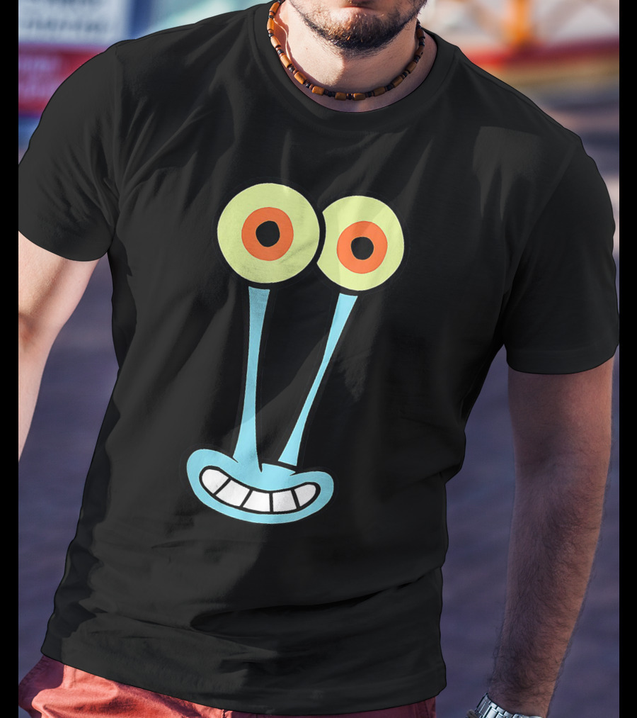 Gary Halloween Snail Cartoon Face Funny Group Costume T-Shirt