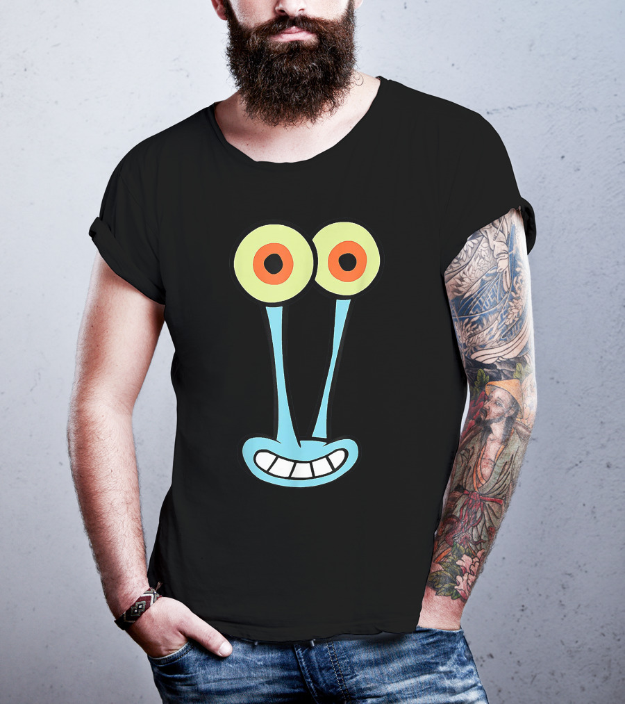 Gary Halloween Snail Cartoon Face Funny Group Costume T-Shirt