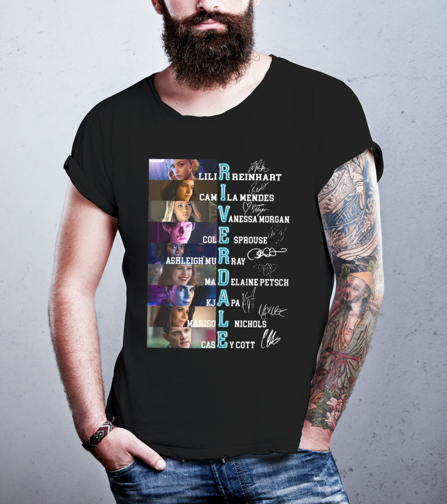 Riverdale Lili Reinhart Camila Mendes Vanessa Morgan Cole Sprouse Ashleigh Murray Madelaine Petsch Kj Apa Marison Nichols Casey Cott T-Shirt