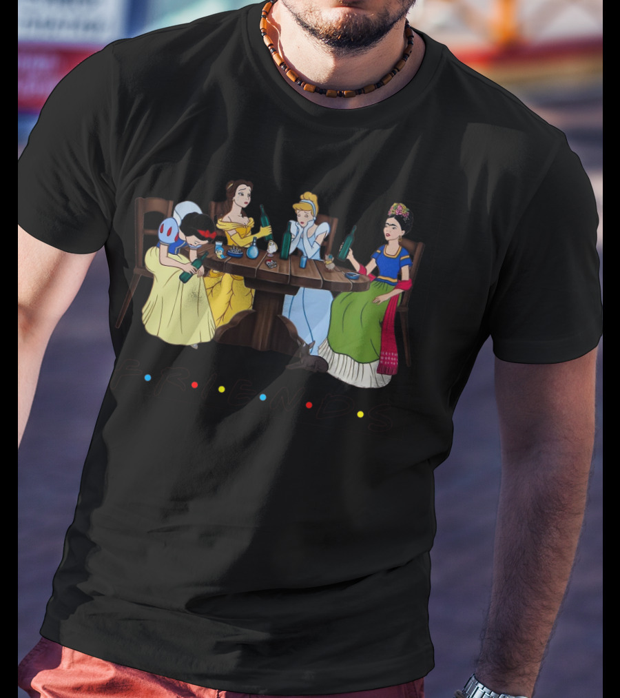 Disney Queens Friends With Frida Kahlo At Table T-Shirt