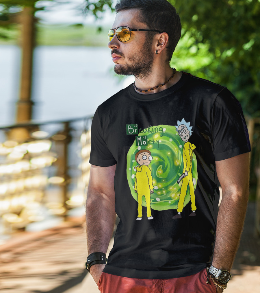 Breaking Morty Rick And Morty Meets Breaking Bad Fusion T-Shirt