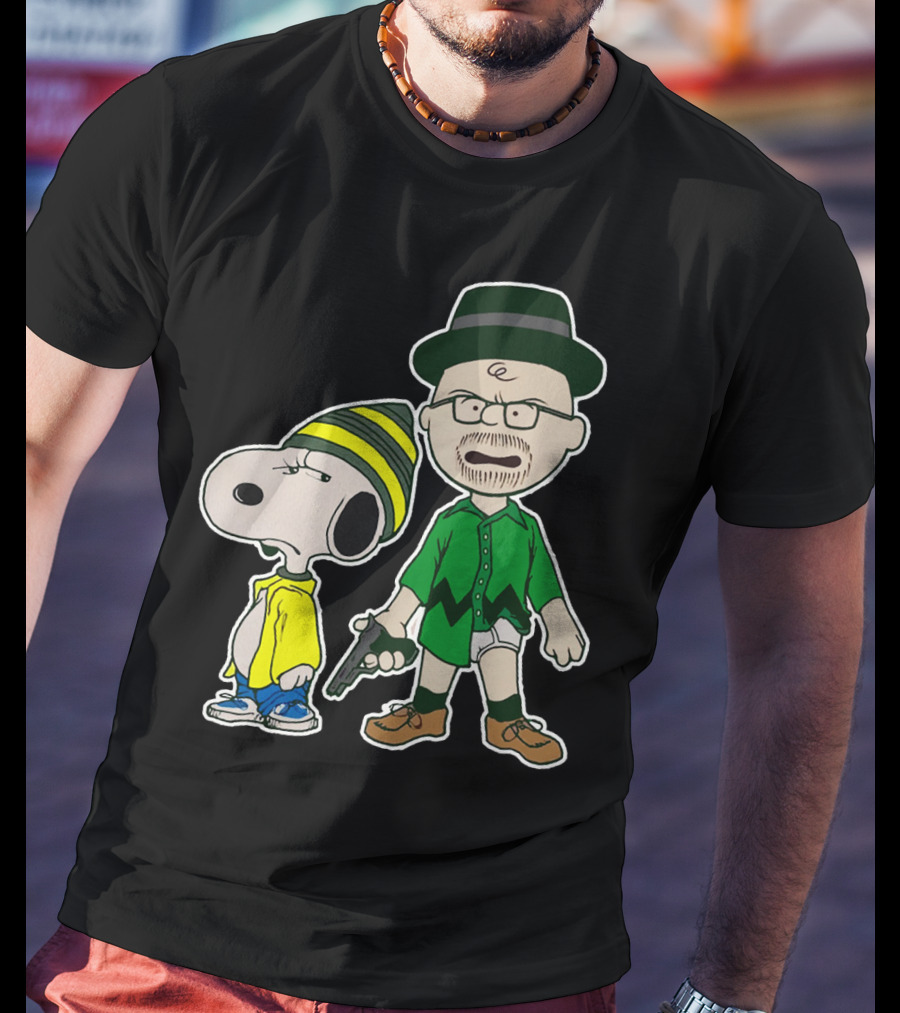 Snoopy And Charlie Brown Breaking Bad Walter And Jesse Mashup T-Shirt