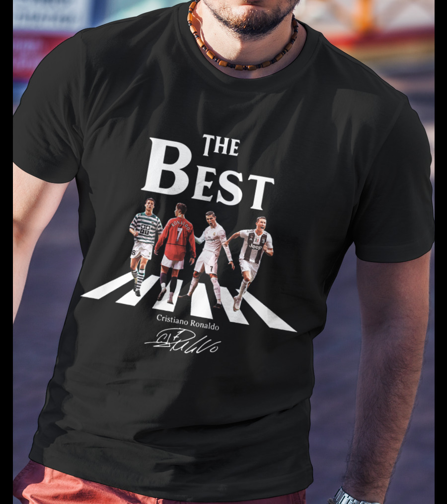 The Best Cristiano Ronaldo Signature Cr7 Legendary Football Moments Crosswalk T-Shirt