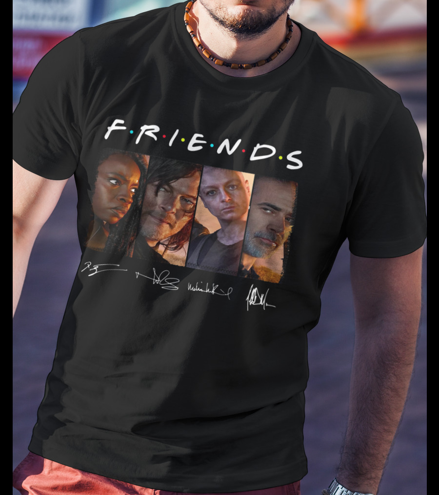 Friends The Walking Dead Characters T-Shirt