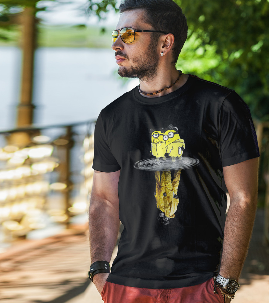Minion Walter White Jesse Breaking Bad Reflection T-Shirt