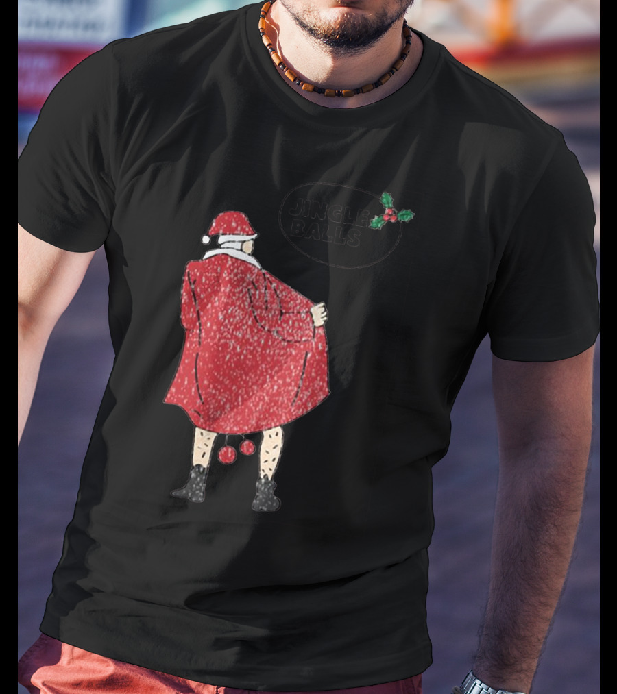 Jingle Balls Naughty Santa Claus Xmas Christmas T-Shirt