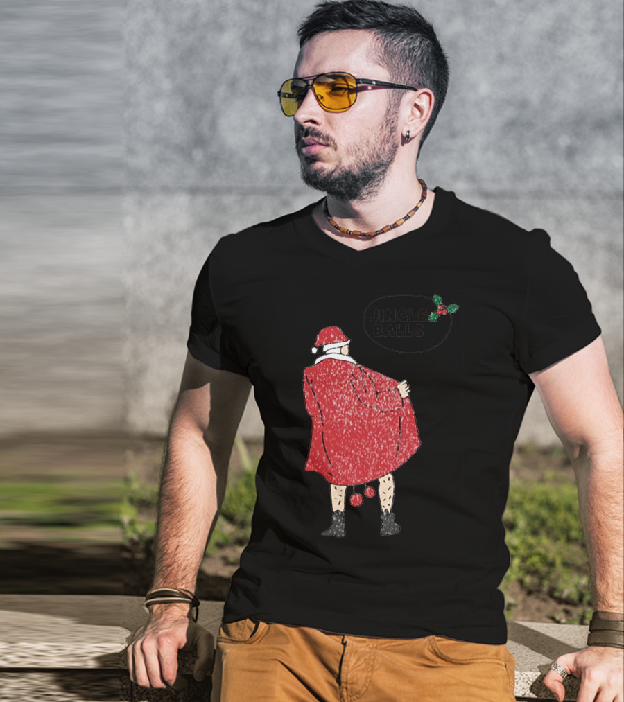 Jingle Balls Naughty Santa Claus Xmas Christmas T-Shirt