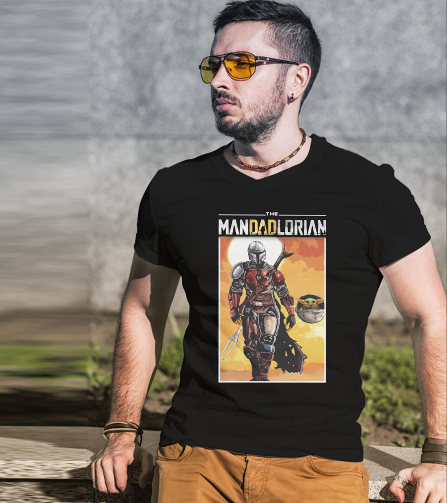 The Mandadlorian Dad Yoda The Mandalorian T-Shirt