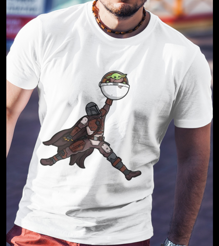 Boba Fett Baby Yoda Air Jordan T-Shirt