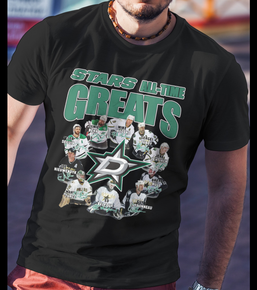 STARS ALL-TIME GREATS Dallas Hockey Legends T-Shirt
