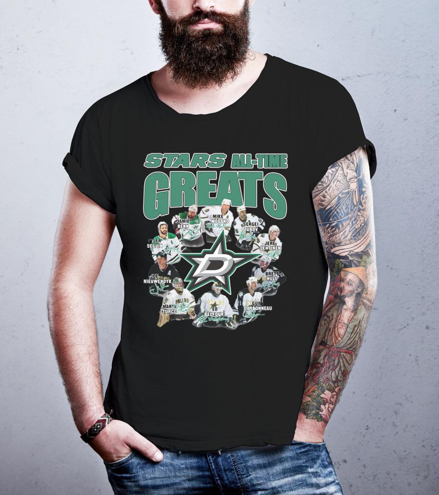 STARS ALL-TIME GREATS Dallas Hockey Legends T-Shirt