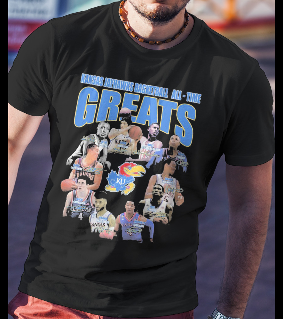 Kansas Jayhawks Basketball All-Time Greats T-Shirt