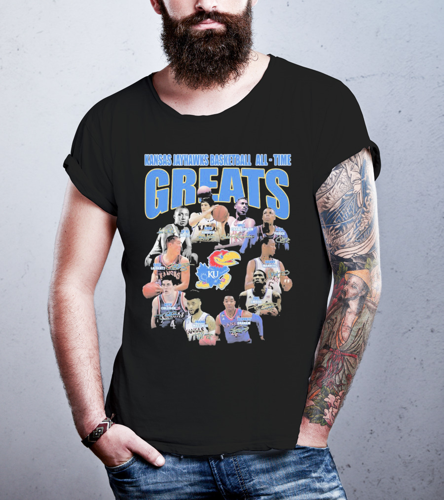 Kansas Jayhawks Basketball All-Time Greats T-Shirt