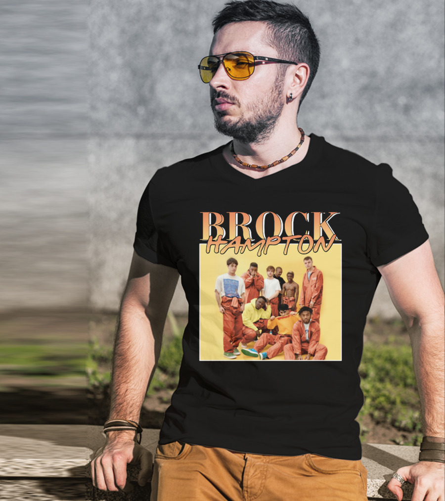 BROCKHAMPTON Band Music Group Portrait Orange Outfits T-Shirt