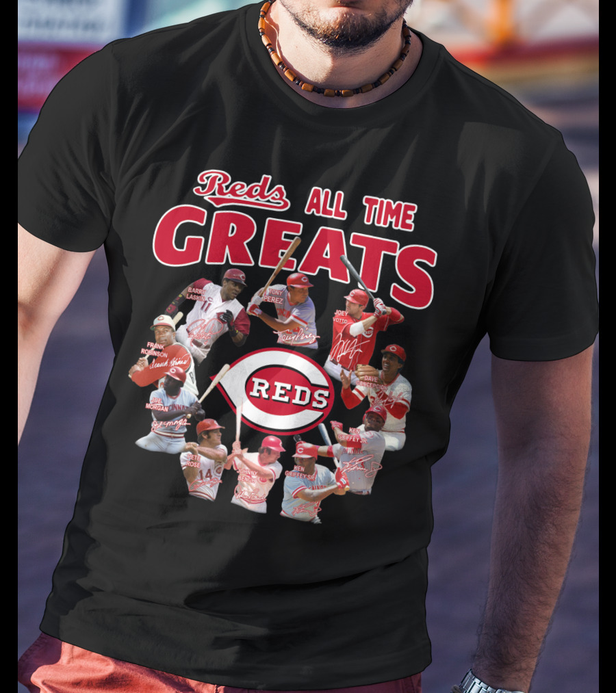 Reds All Time Greats Cincinnati Reds Legends T-Shirt