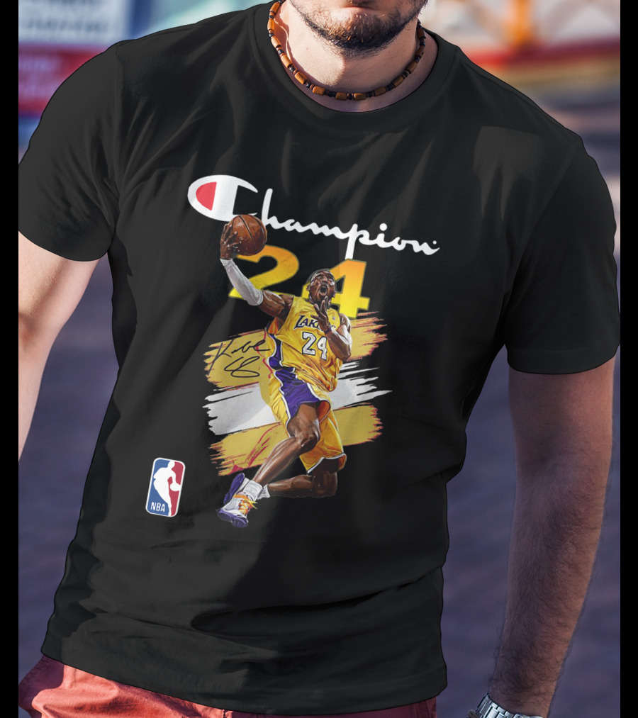 Champion NBA Los Angeles Lakers Kobe Bryant #24 T-Shirt