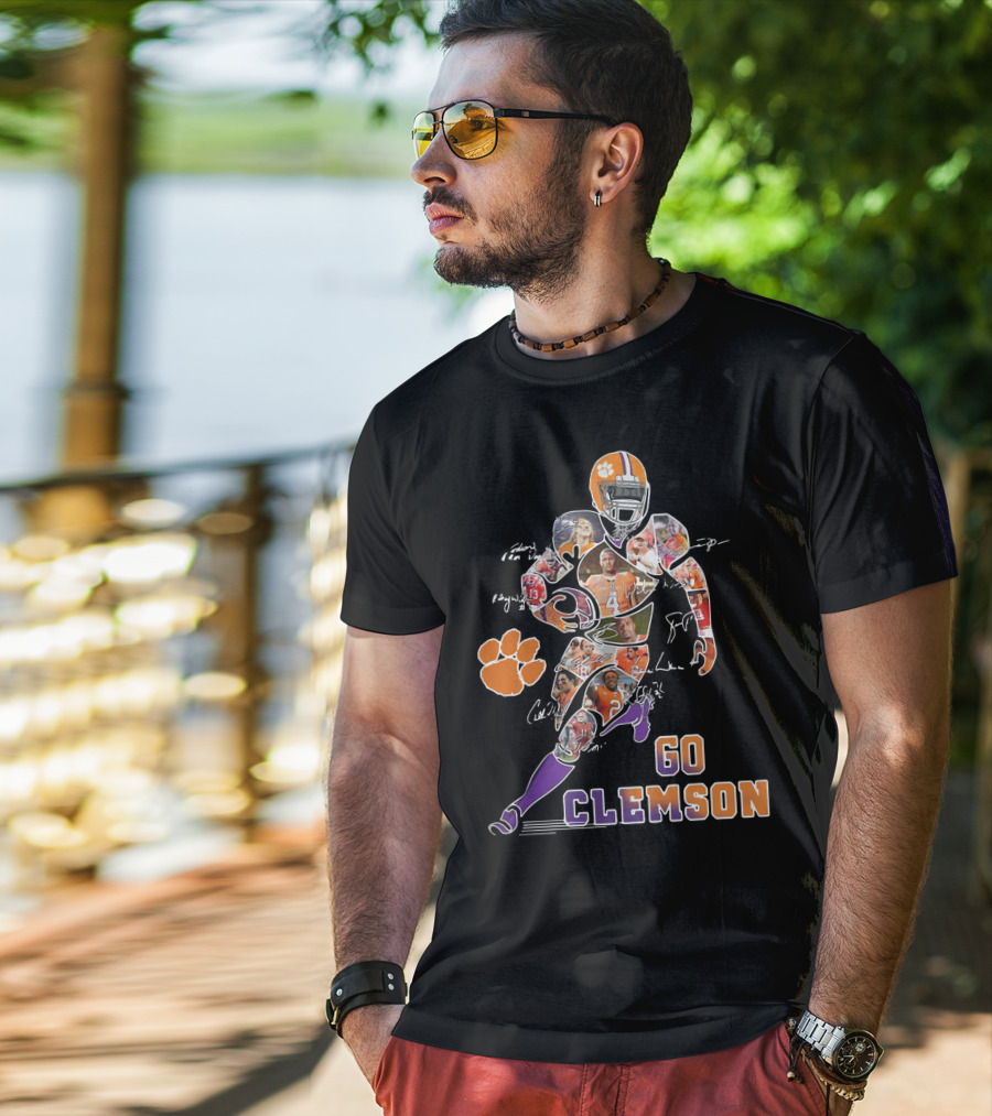 Clemson Tigers Football Team Heroes Collage Go T-Shirt