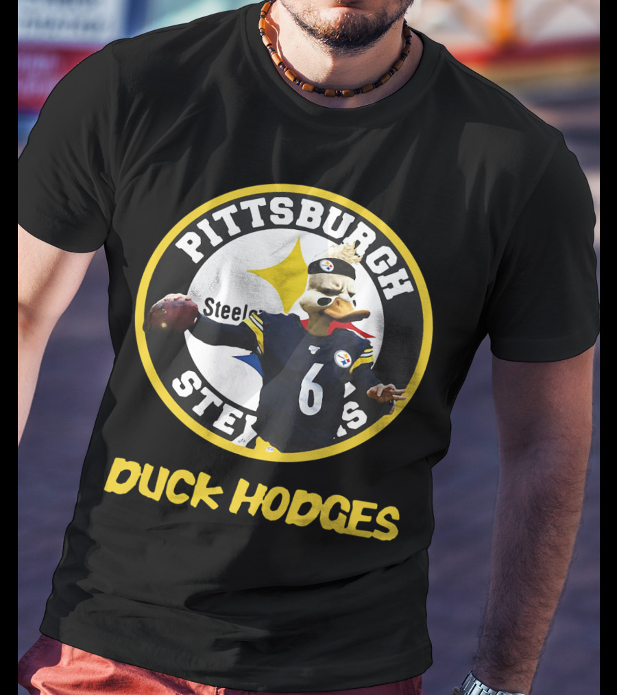 Pittsburgh Steelers Duck Hodges Football T-Shirt