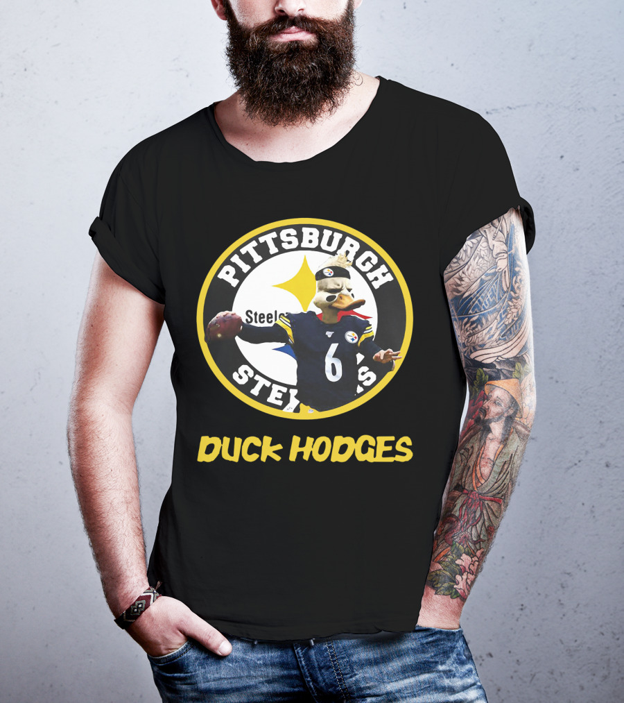 Pittsburgh Steelers Duck Hodges Football T-Shirt