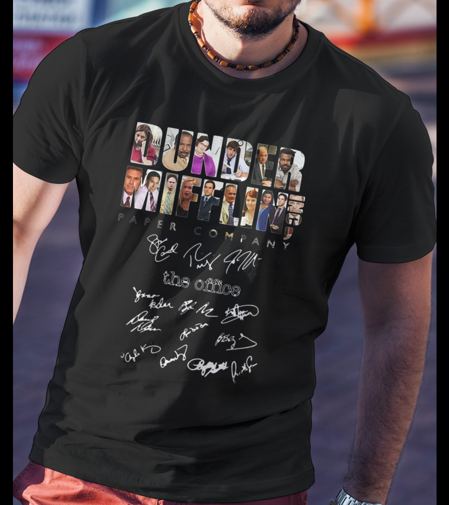 Dunder Mifflin Inc Paper Company The Office Autograph Edition T-Shirt