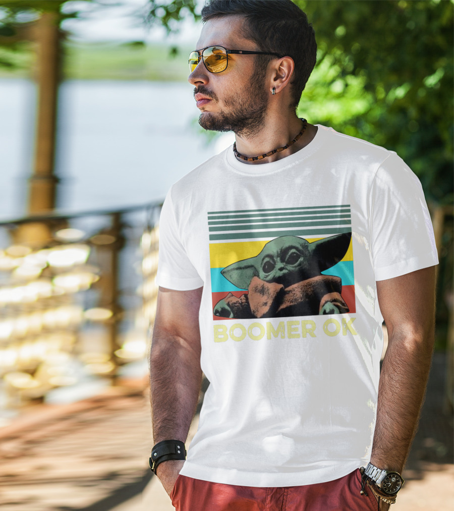 Boomer OK Retro Baby Yoda T-Shirt