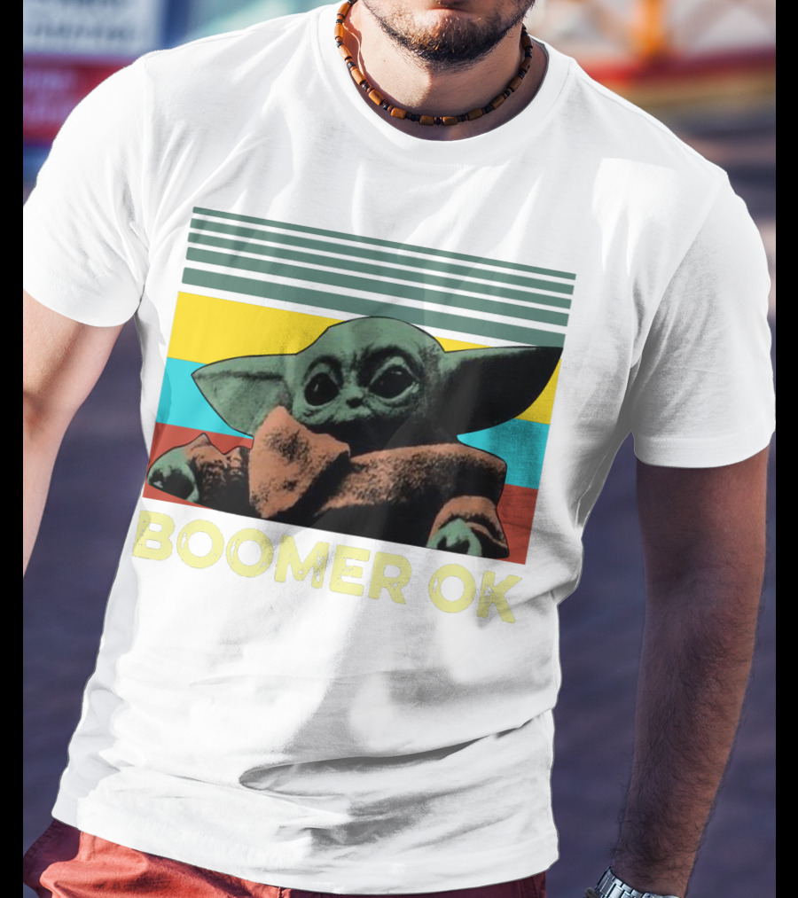 Boomer OK Retro Baby Yoda T-Shirt
