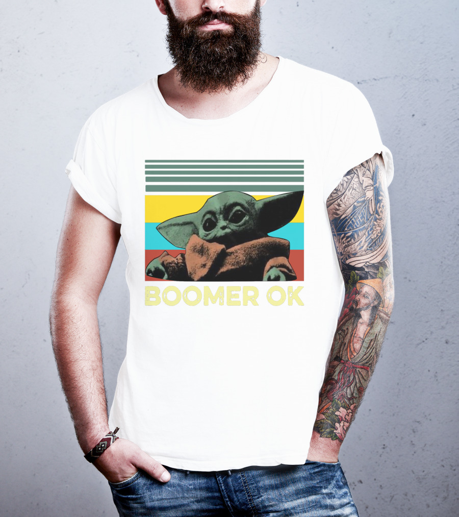 Boomer OK Retro Baby Yoda T-Shirt