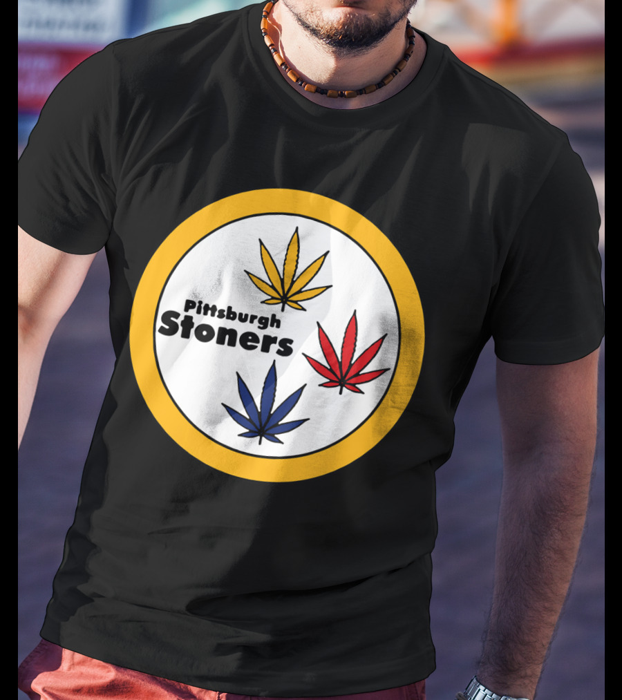 Pittsburgh Stoners Weed Leaves Steelers Colors T-Shirt