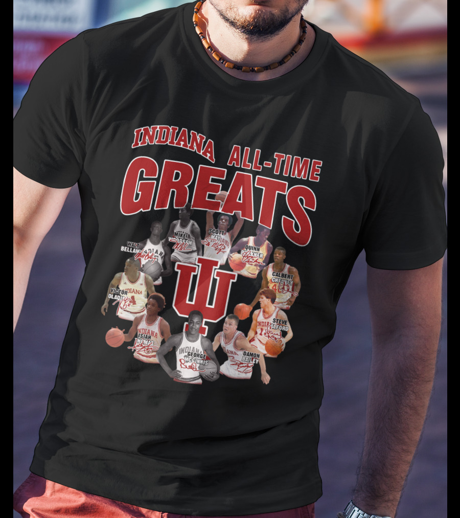 Indiana All-Time Greats IU Basketball Legends T-Shirt