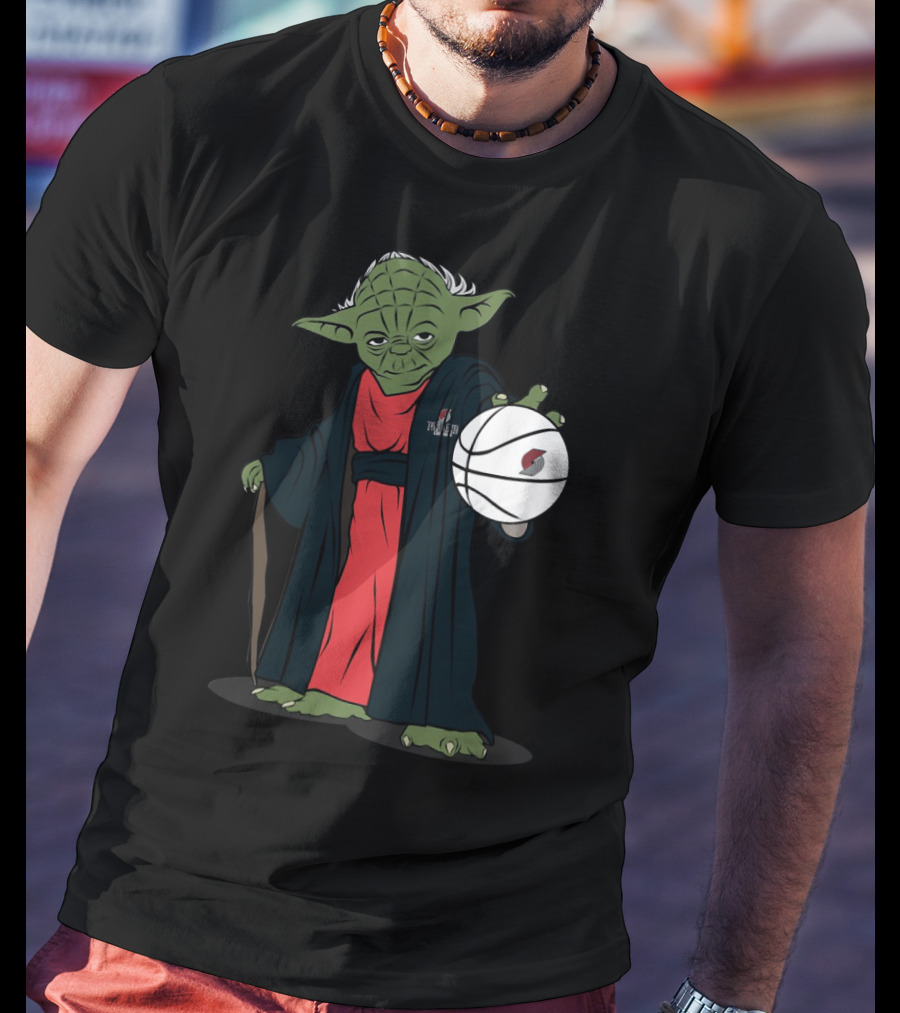 Master Yoda Portland Trail Blazers Basketball Force T-Shirt