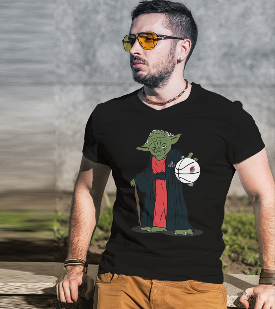 Master Yoda Portland Trail Blazers Basketball Force T-Shirt