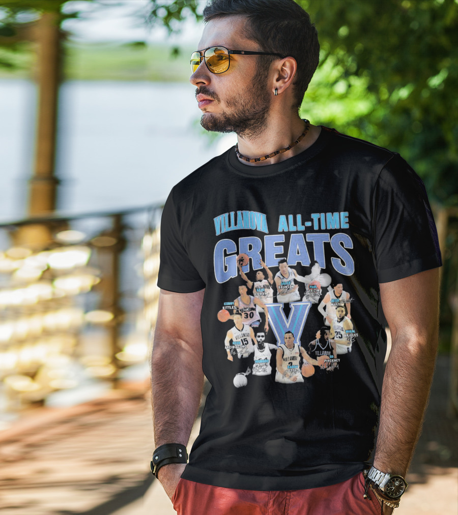 Villanova Wildcats All-Time Greats Basketball Legends T-Shirt