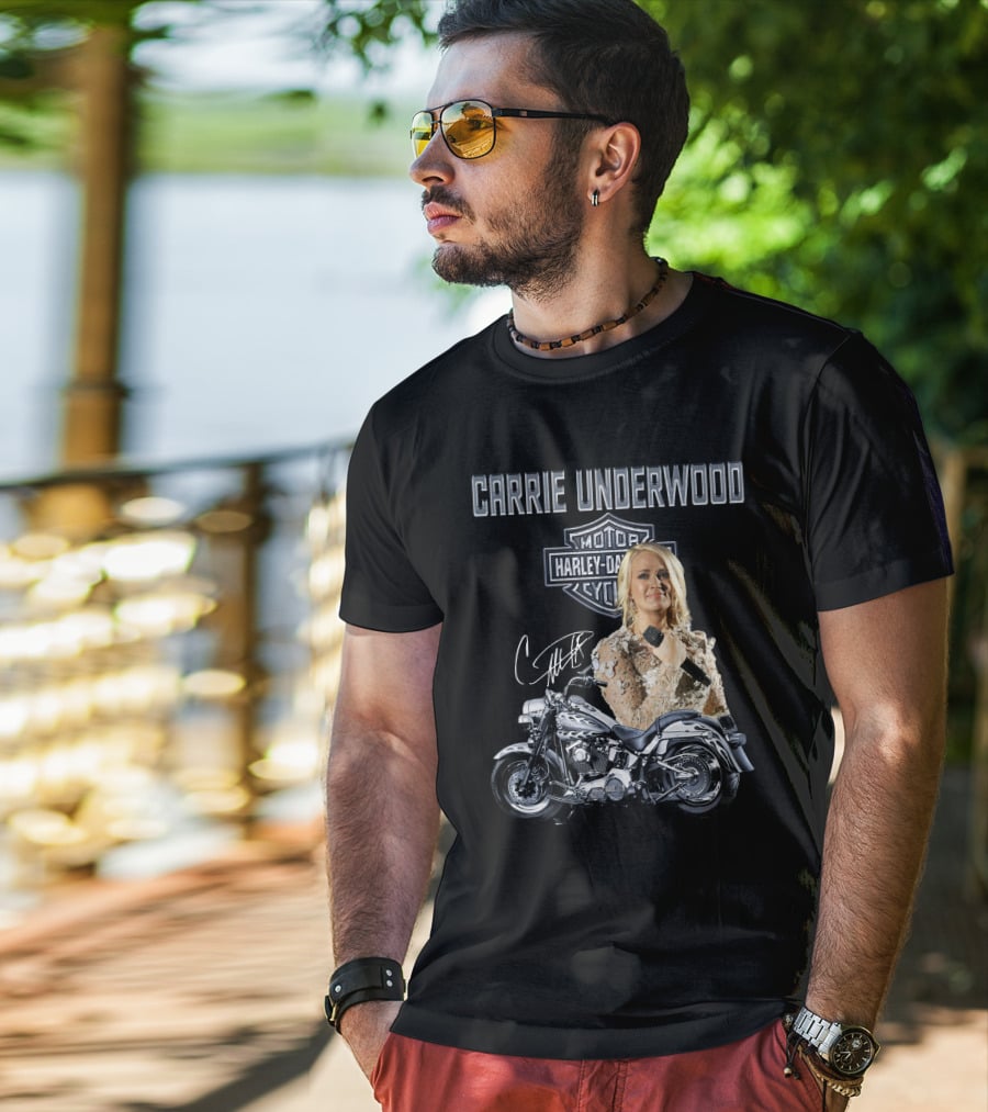 Carrie Underwood Harley Davidson Motorcycle Performance T-Shirt