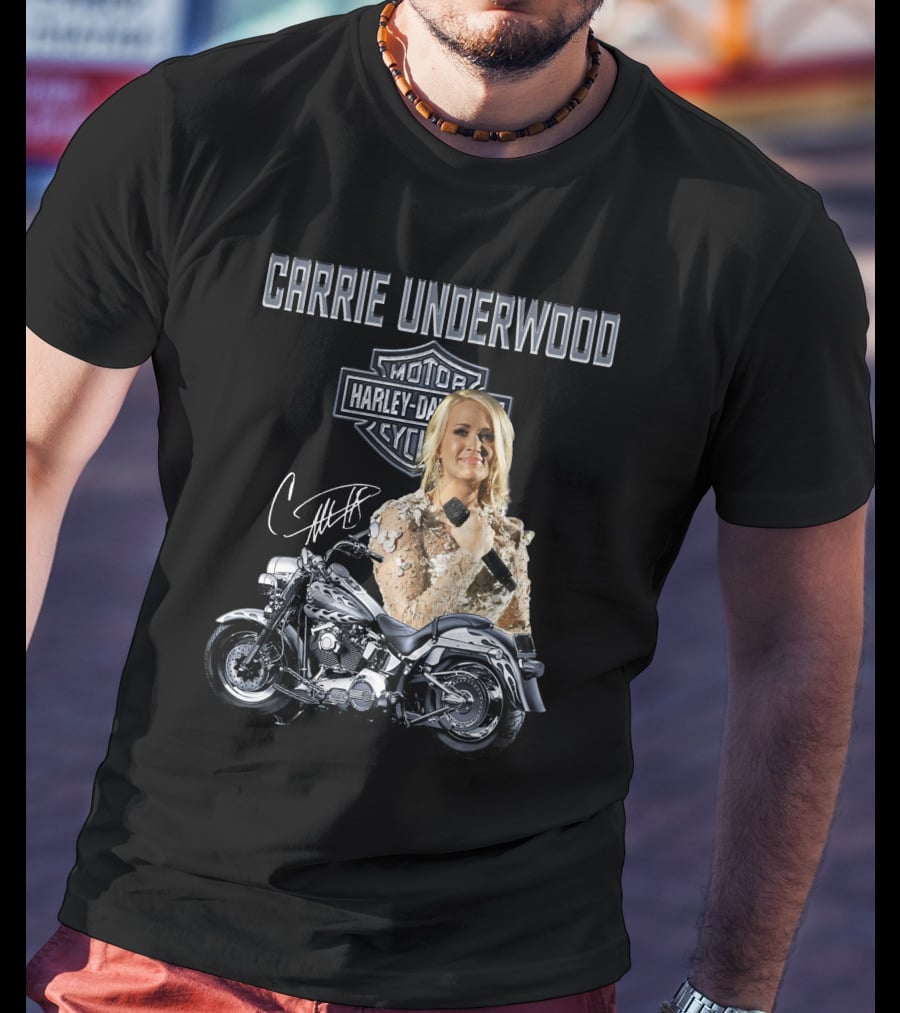 Carrie Underwood Harley Davidson Motorcycle Performance T-Shirt