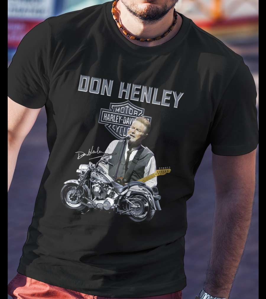 Don Henley Harley Davidson Motorcycle Music Legend T-Shirt