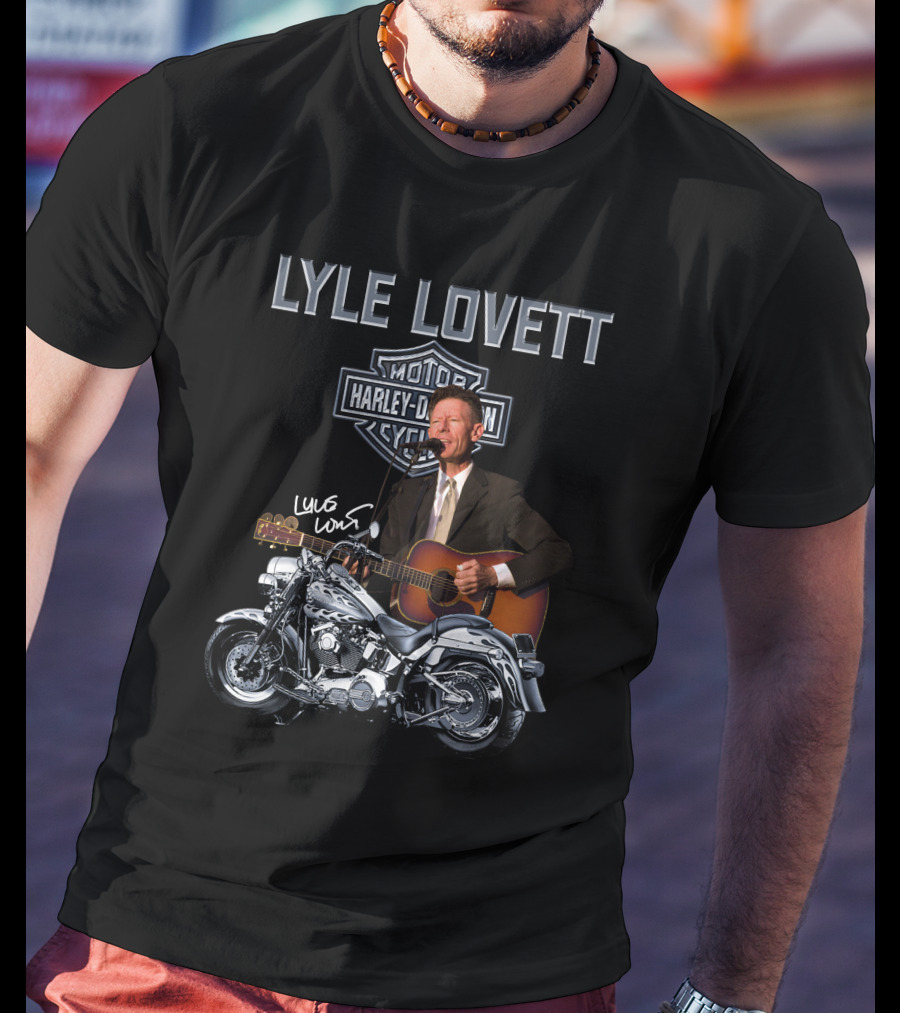 Lyle Lovett Harley Davidson Motorcycle Performance T-Shirt
