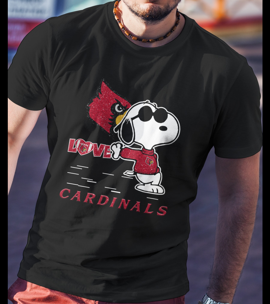 Snoopy Cardinals Love Louisville T-Shirt