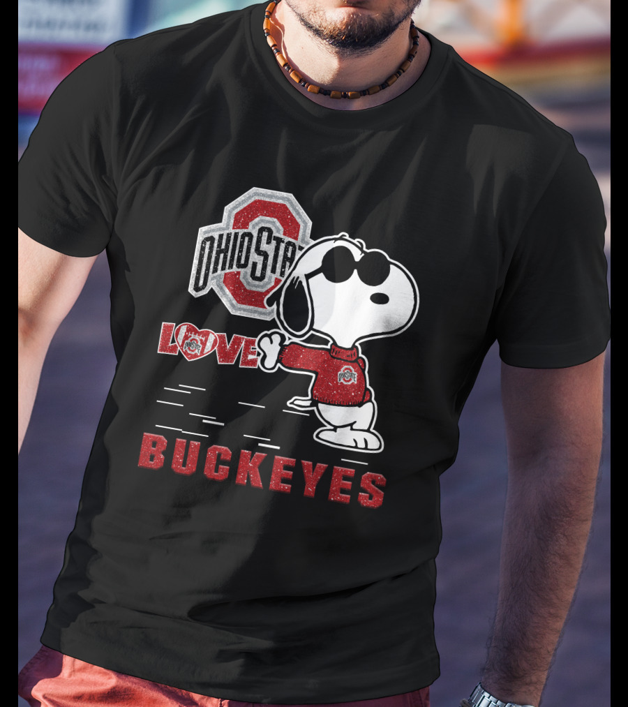 Ohio State Buckeyes Love Snoopy Sports T-Shirt