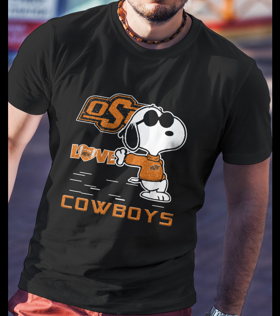Snoopy OSU Love Cowboys T-Shirt