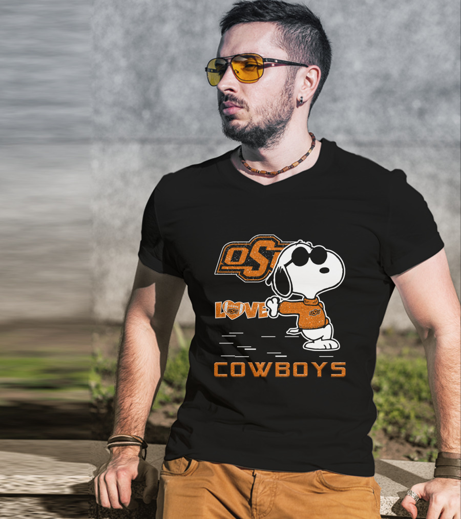 Snoopy OSU Love Cowboys T-Shirt
