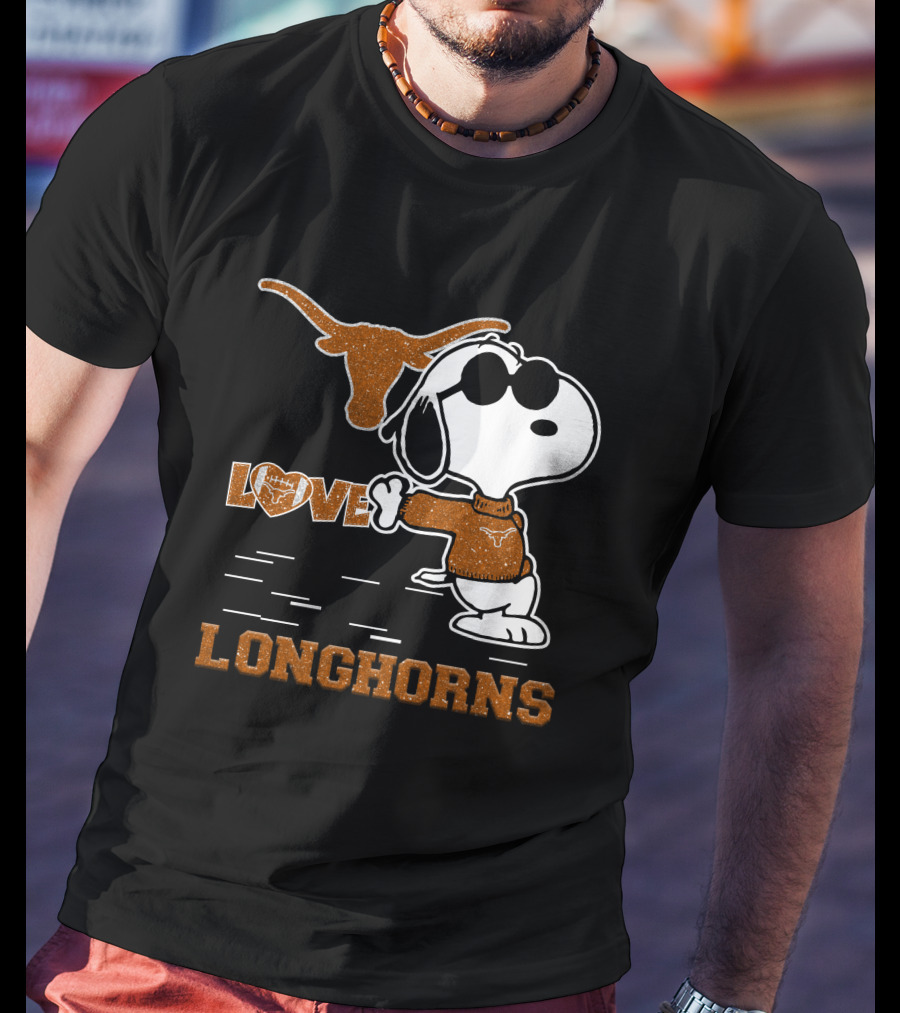Snoopy Love Longhorns T-Shirt