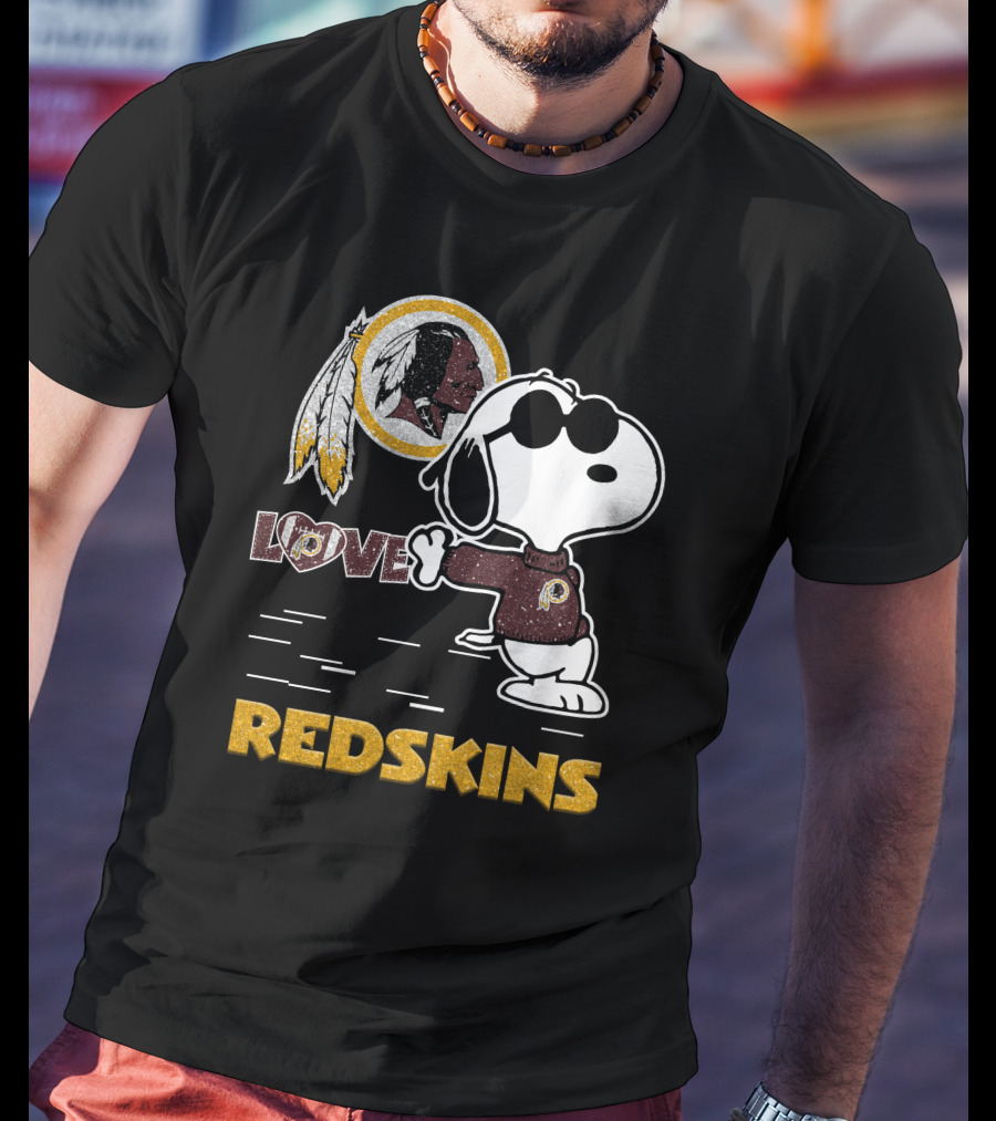 Snoopy Love Washington Redskins Nfl Football Fans 131 T-Shirt