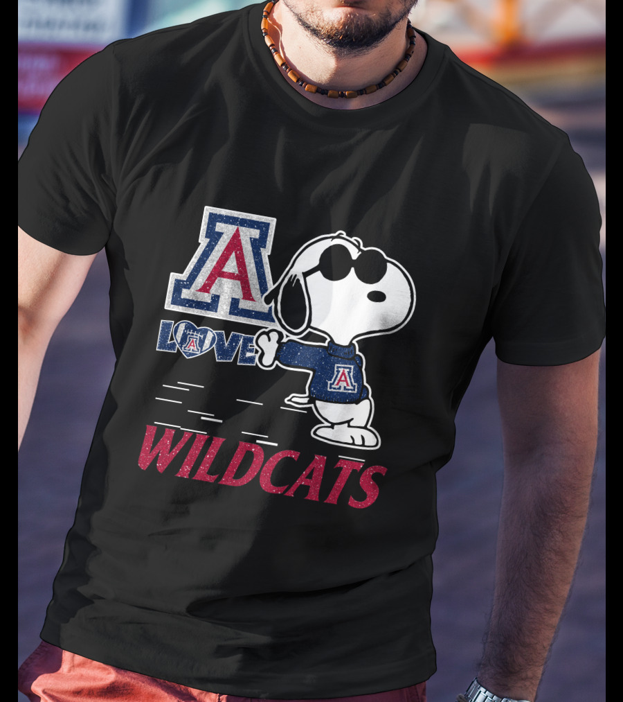 Snoopy Love Arizona Wildcats T-Shirt